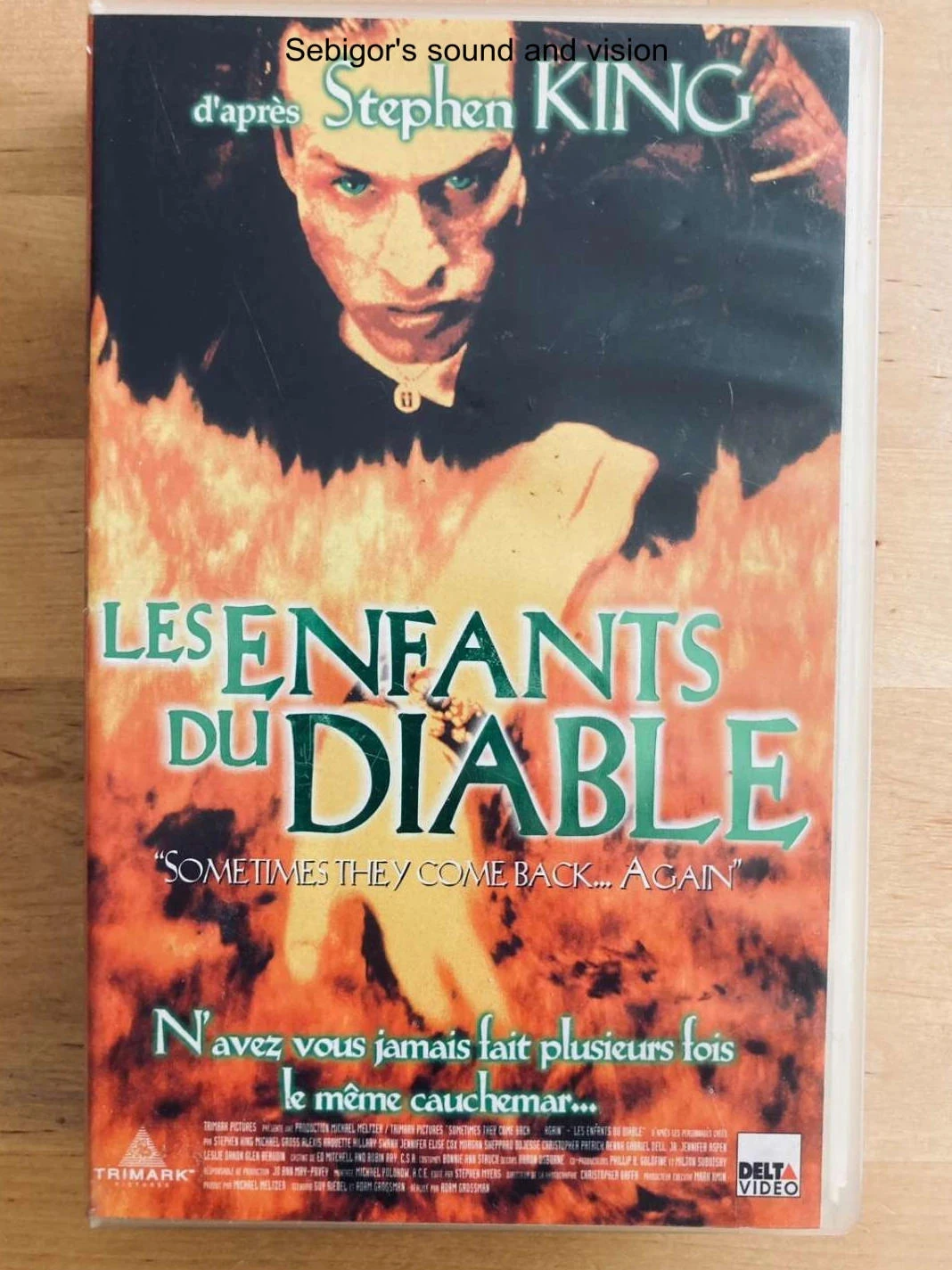Cassette VHS Les enfants du diable Stephen King.